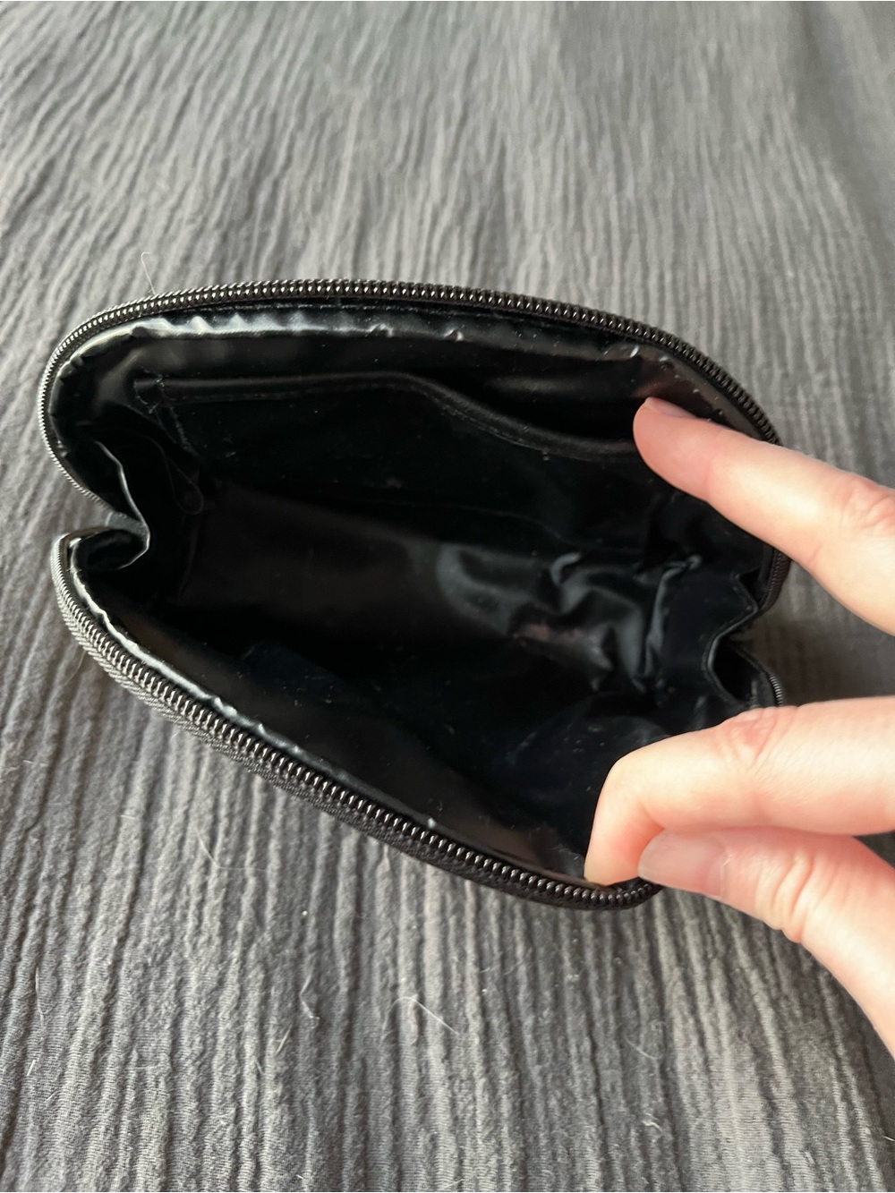 BEIS Small Plaid Zip Cosmetic Pouch - Picture 2 of 3